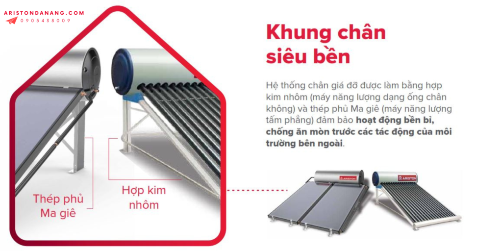 Khung chân nhôm nguyên khối